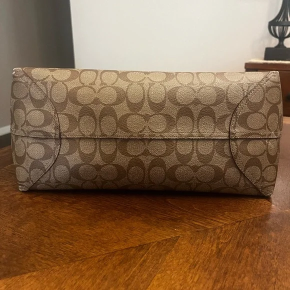 Coach Tan and Pink Signature Tote - Picture 5 of 5